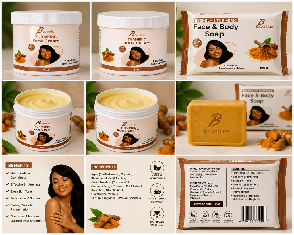 Byenblan Turmeric Complete Skincare Set