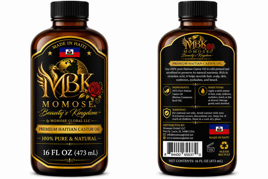 Momose Beauty's Kingdom Premium Haitian Castor Oil - 16 fl oz (473 mL)